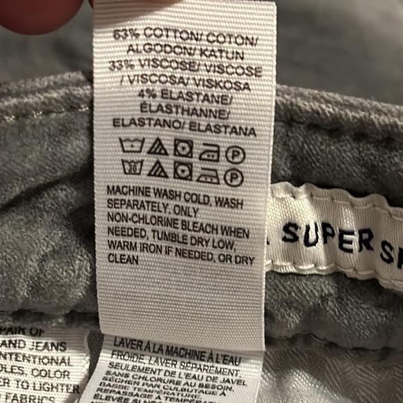 Lucky Brand Ava Super Skinny‎ Velvet Pant Shadow Mint Size 6/28 7W14198 - Picture 12 of 13